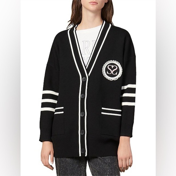 Sandro Paris Melna Cardigan - Picture 1 of 12